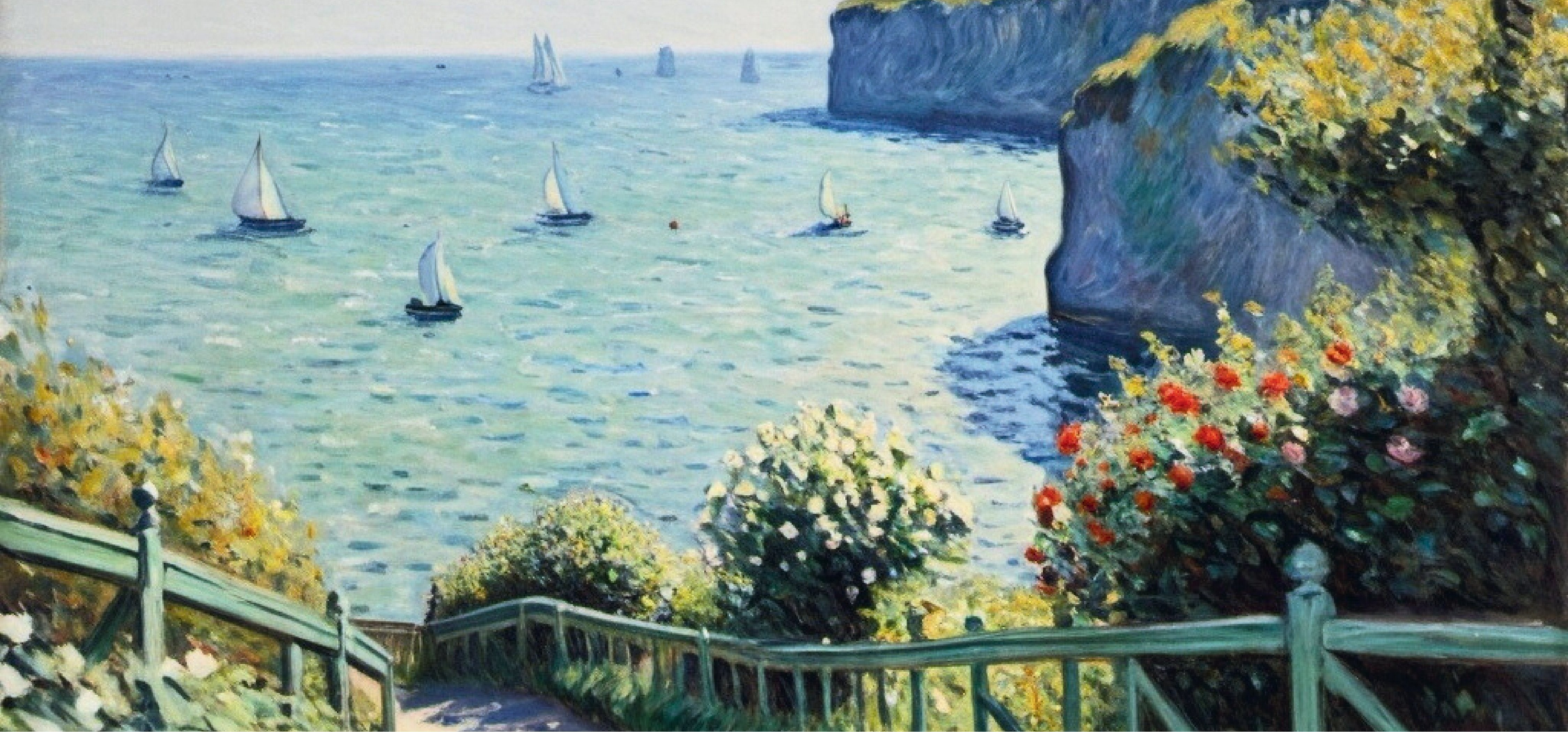 Claude Monet neu interpretiert: Digitale Kunst im Stil des Impressionismus