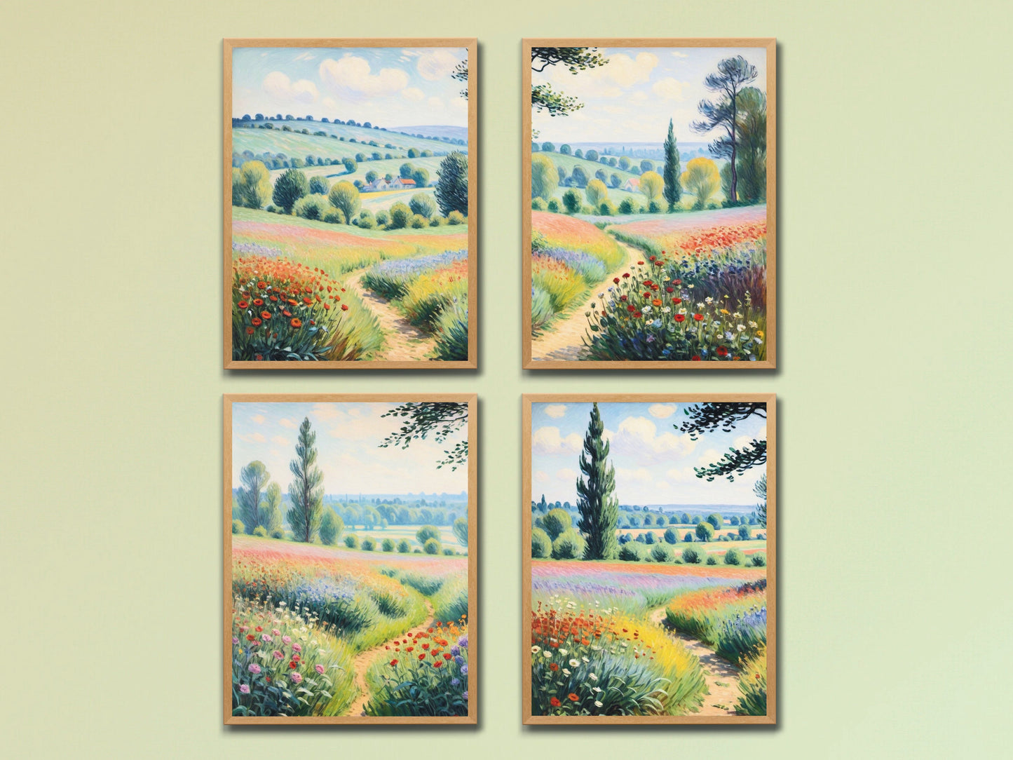 Kornblumen - im Vintage Stil Claude Monet