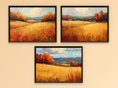 Goldene Felder im Herbst - Expressionismus