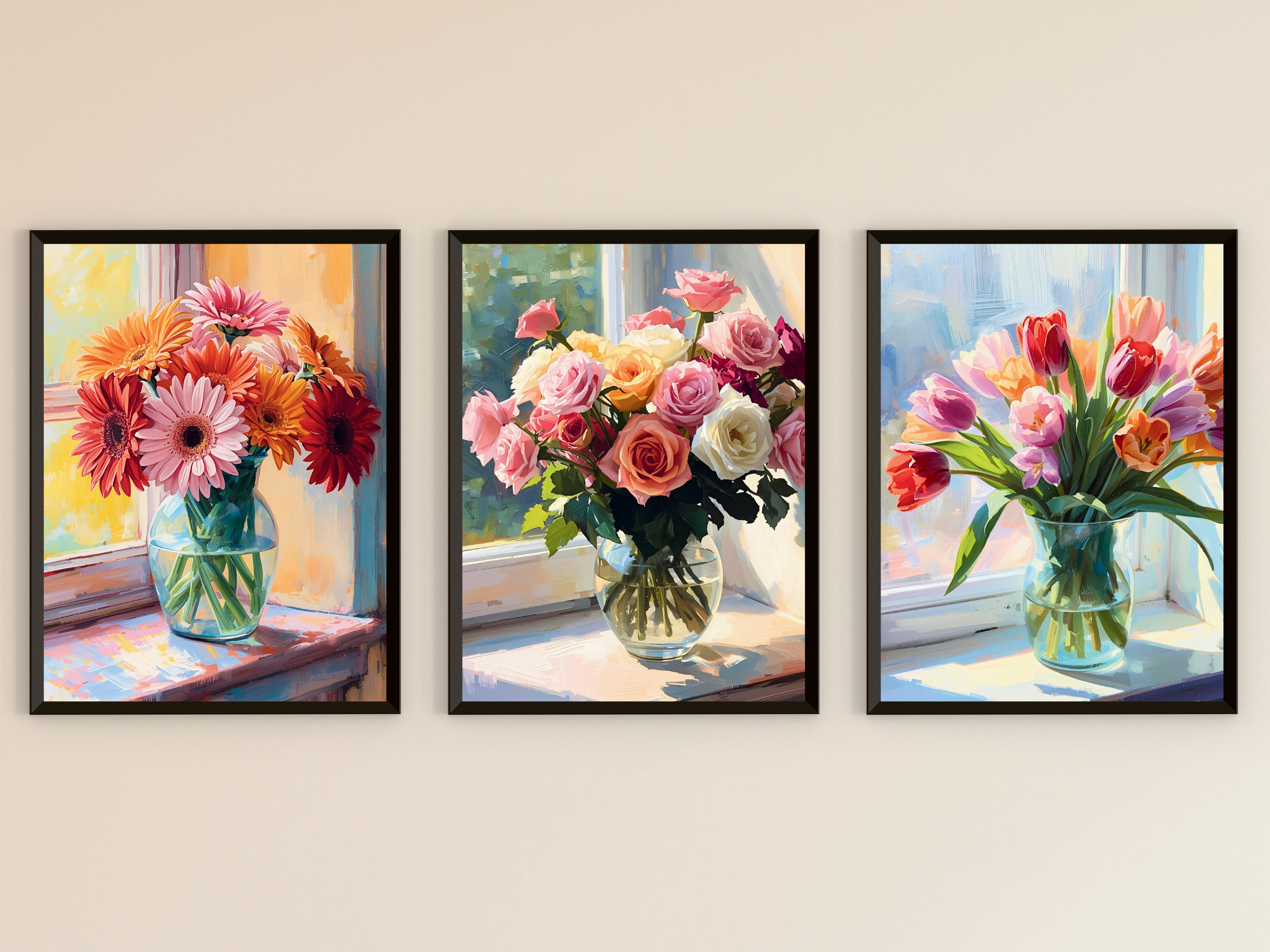 Sommerblumenbouquets - Impressionismus