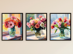 Sommerblumenbouquets - Impressionismus