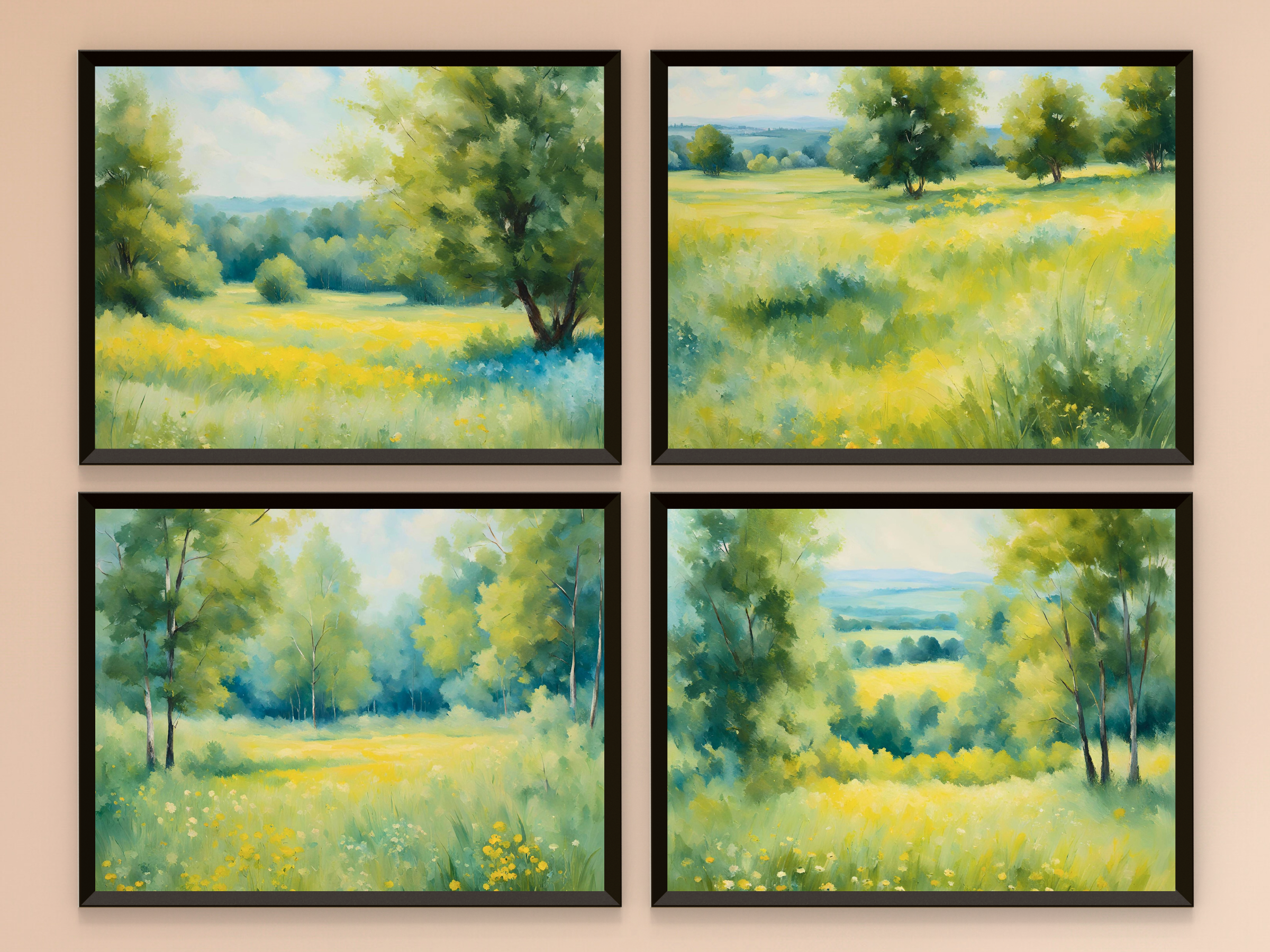 Wiesenlandschaft im Sommerlicht - Impressionismus