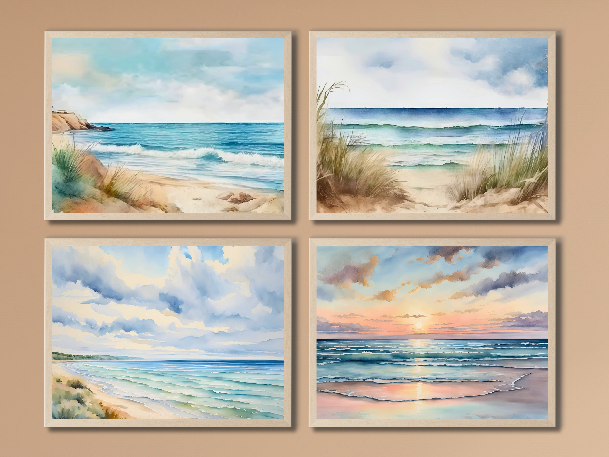 Blick aufs Meer - Aquarell