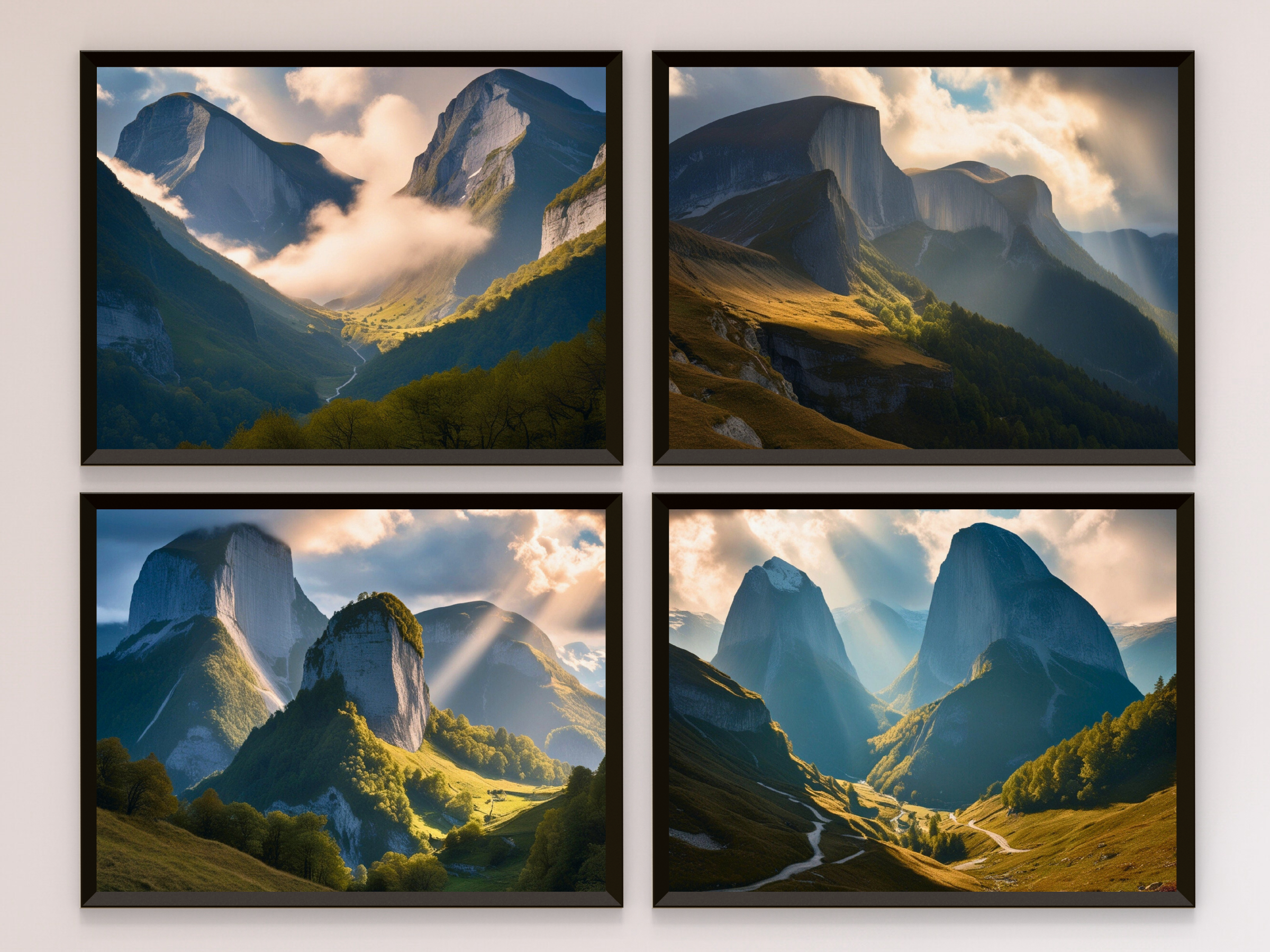 wilde, dramatische Gebirgsszene - Romantik