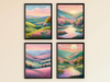Surreal Harmonious Hilly Landscape - Surrealism