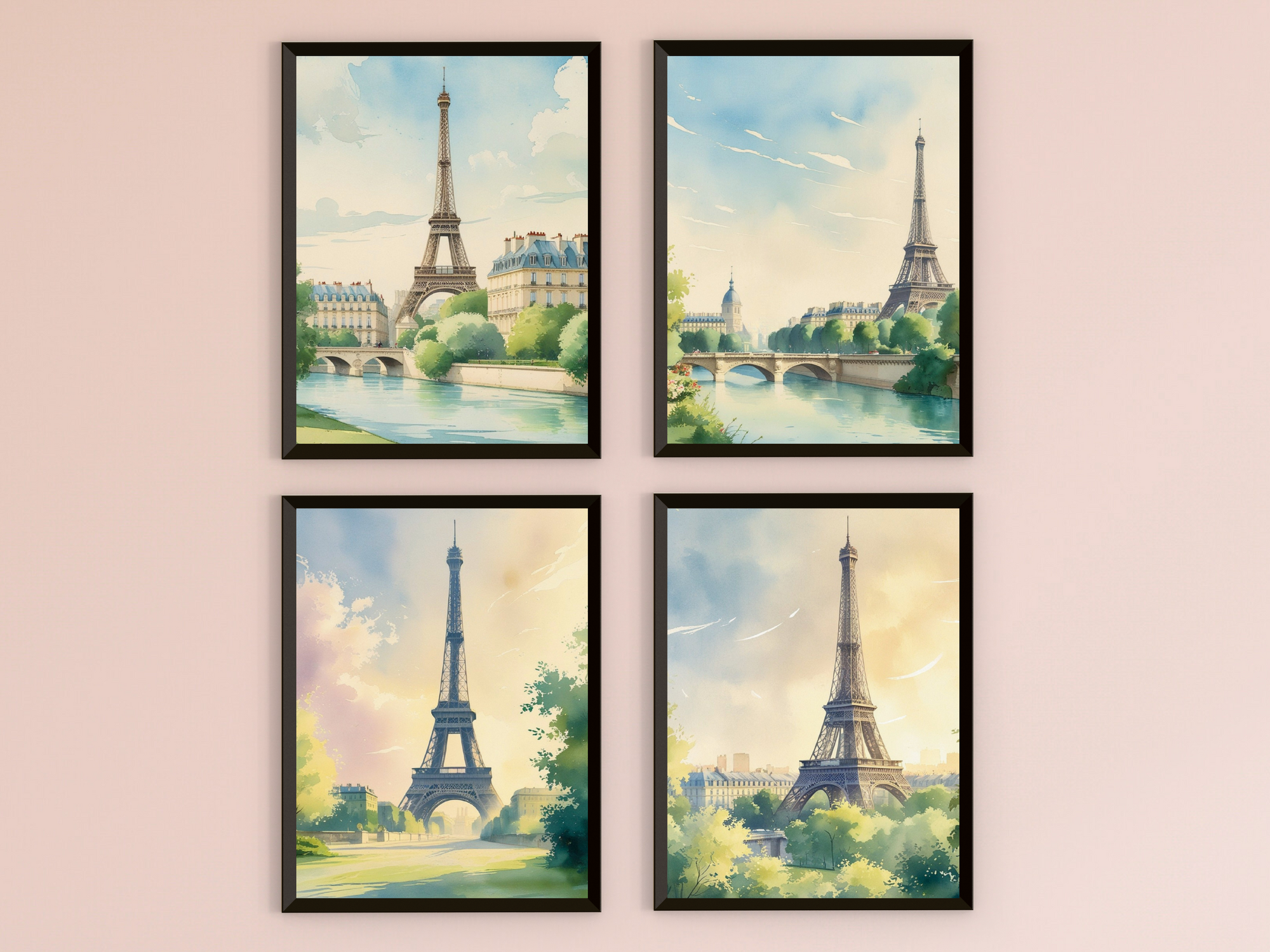 Paris bei Tag - Aquarell