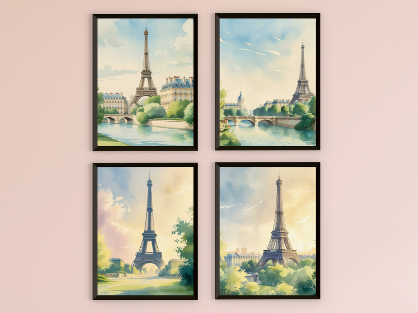 Paris by Day - Watercolor
