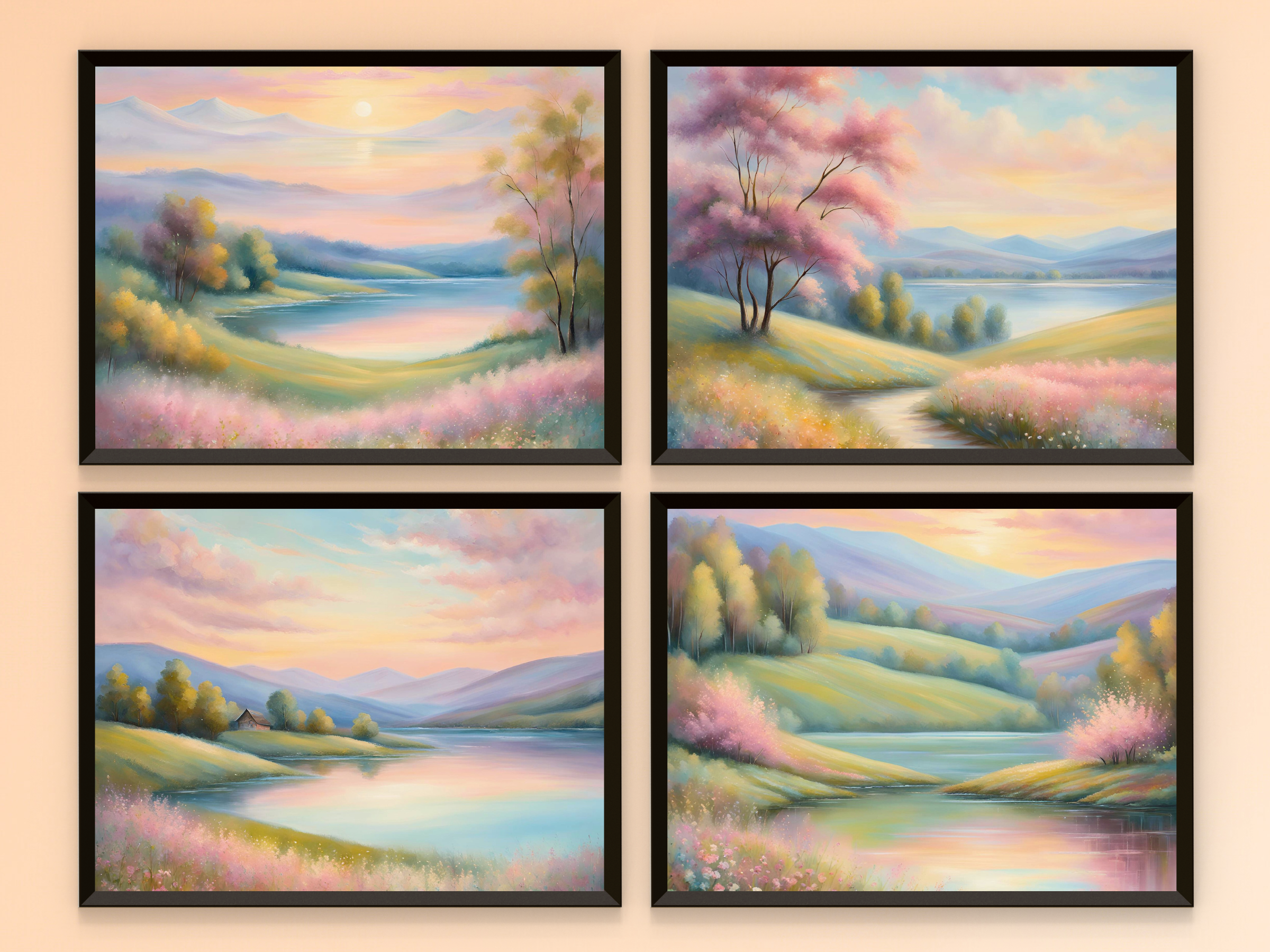 Morgenharmonie am See - Impressionismus