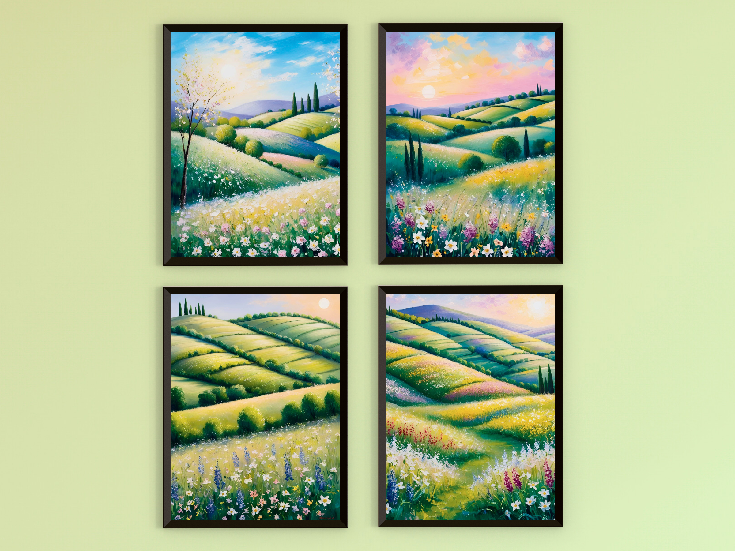 Italienische Frühlingslandschaft - Expressionismus