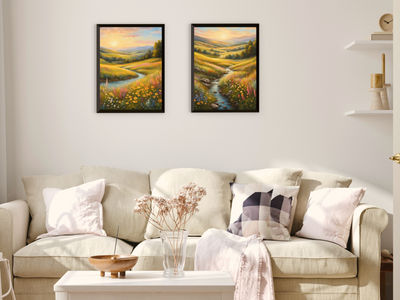 Flowing Brook & Flower Meadow - Romanticism