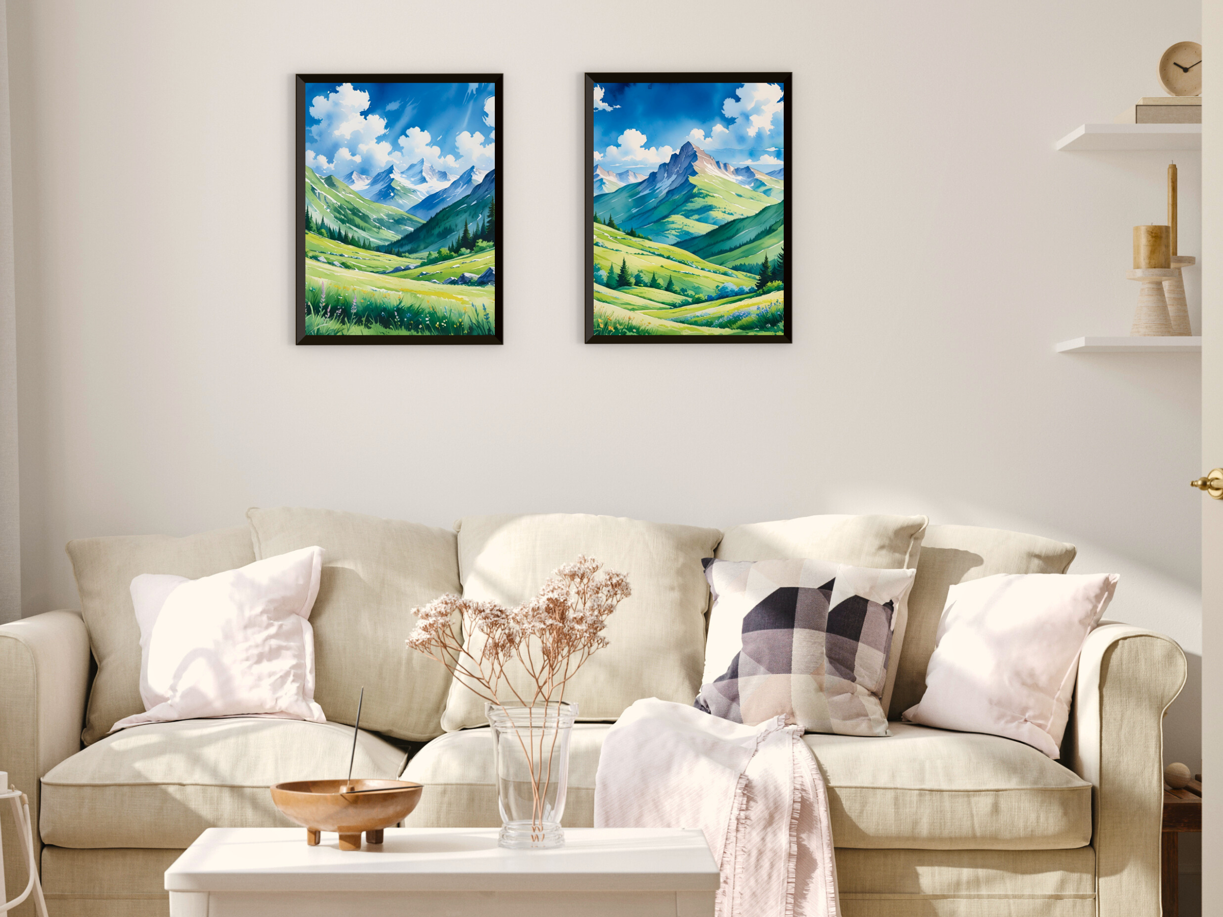 Landscape-Cottage-Lake in Spring