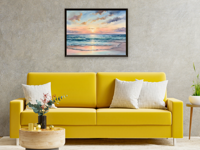 Blick aufs Meer - Aquarell