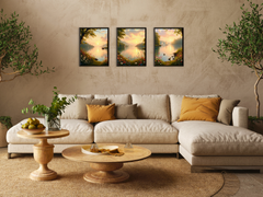 Sonnenuntergang über stillem Wasser - Romantik