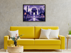 New Delhi at Night - Watercolor