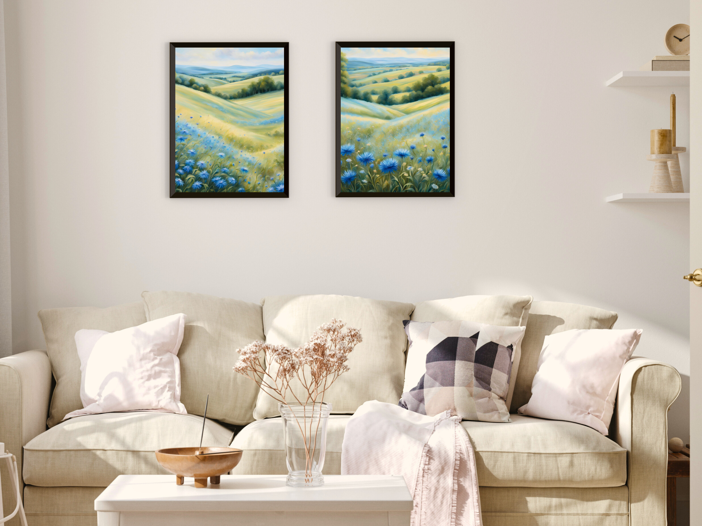 friedliche Kornblumenwiese - Impressionismus