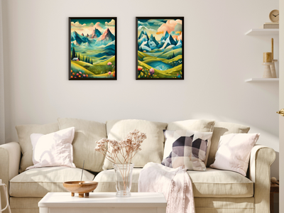 Meadows and Peaks in a Dream State - Surrealism