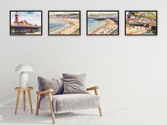 English Seaside Resorts in the 1920s - Watercolor