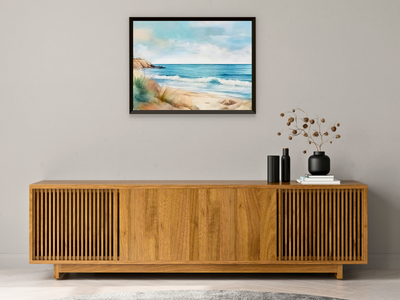 Blick aufs Meer - Aquarell