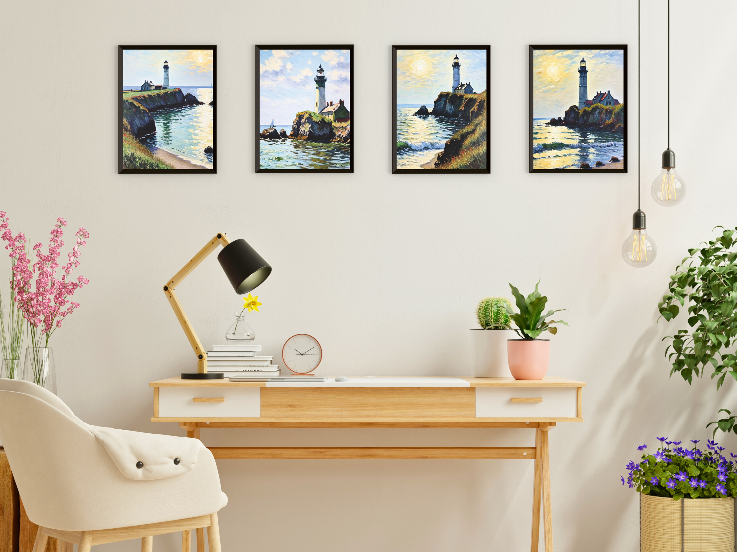 Paysages - Style vintage Claude Monet - Lot