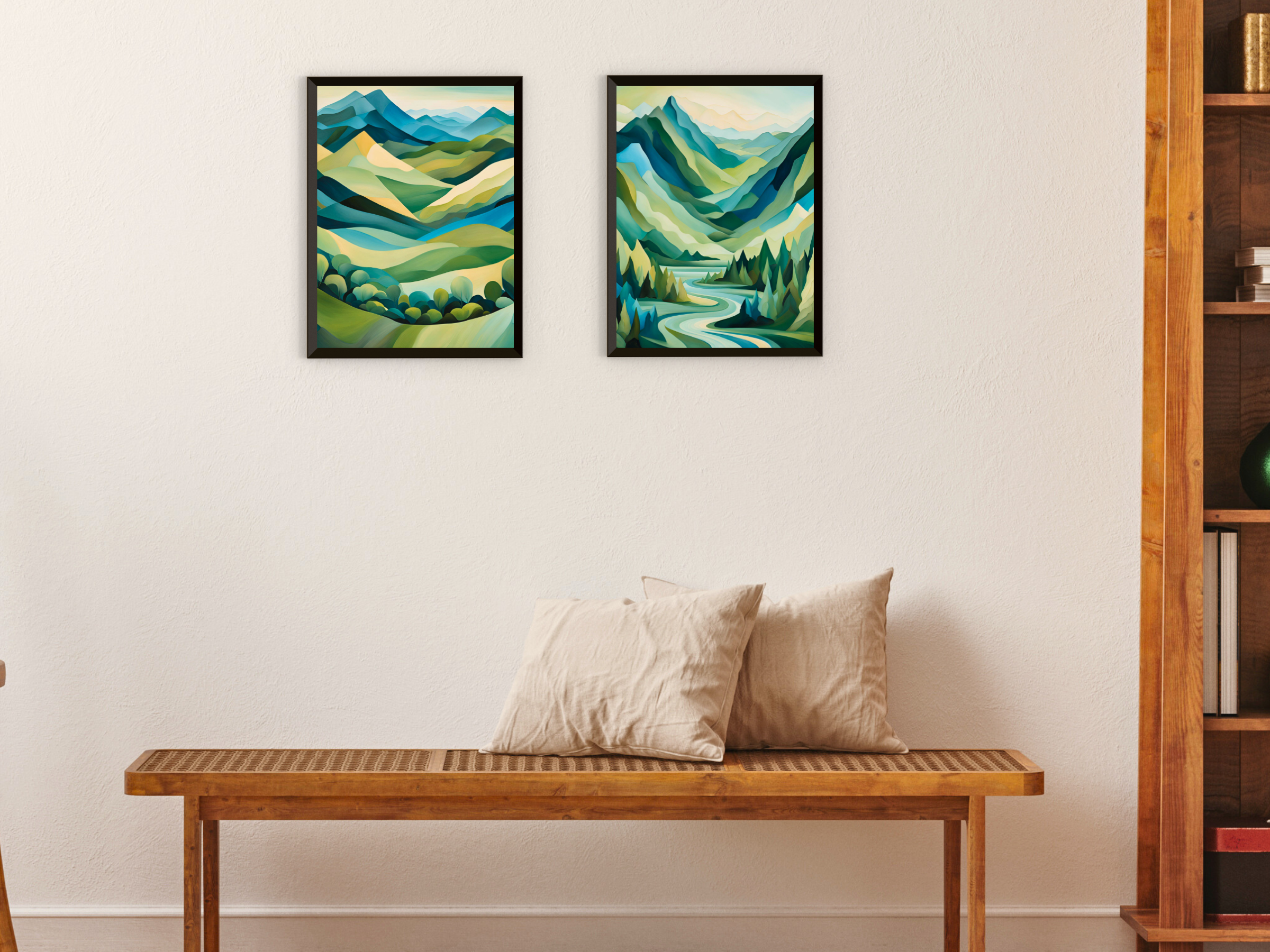 Harmony of the Mountains - Abstract Painting