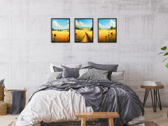 Sommerlandschaft mit goldenen Feldern - Impressionismus