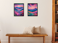 Color Flickering Horizons - Abstract Painting