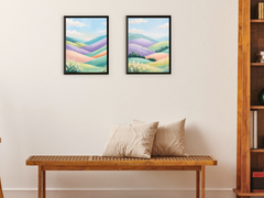 Autumn Forest by the Lake - Abstract Painting