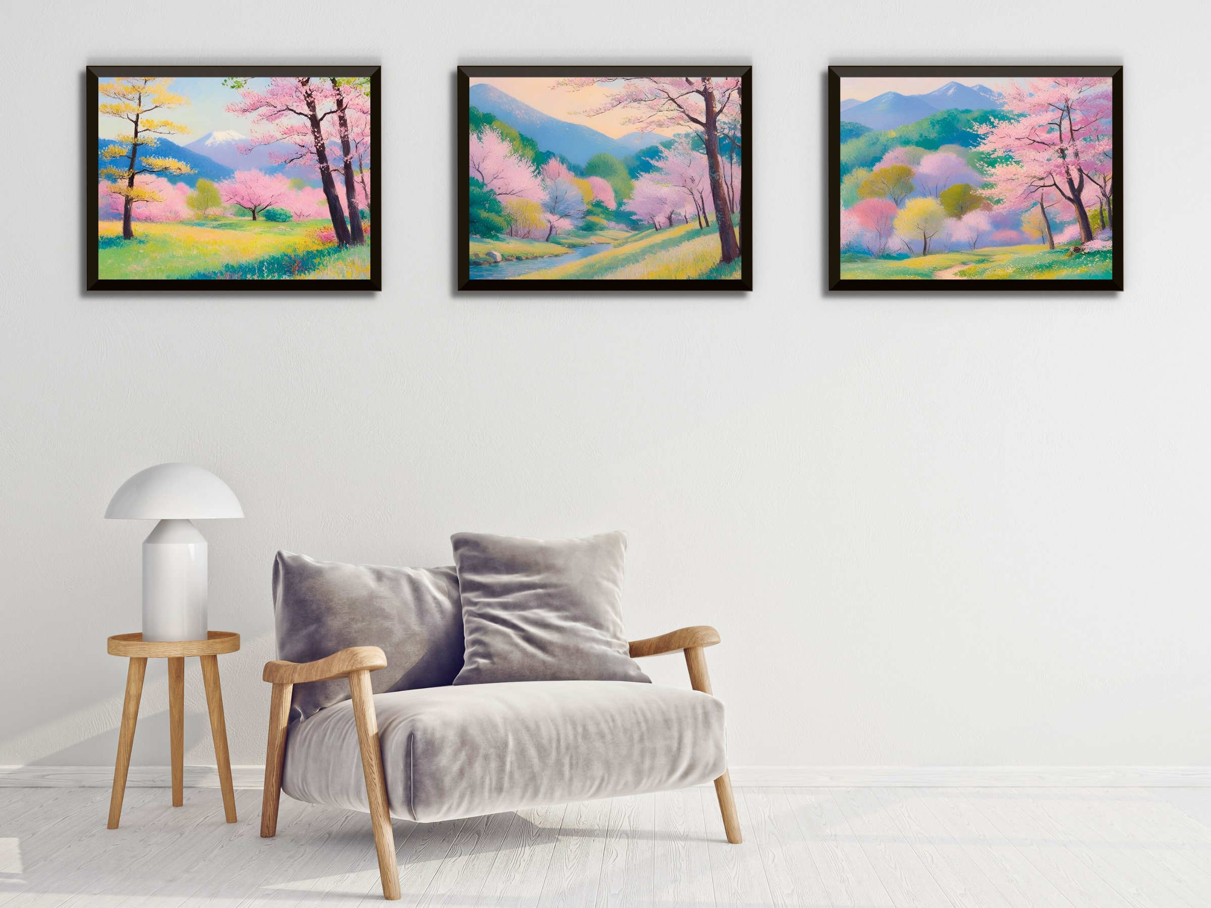 Japanische Frühlingslandschaft - Impressionismus