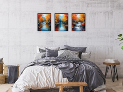 Flusslandschaft im Herbstglanz - Expressionismus