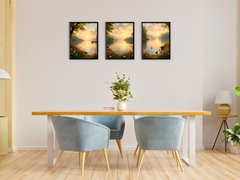 Sonnenuntergang über stillem Wasser - Romantik