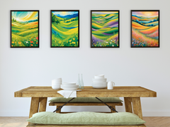 Meadow Landscape - Abstract Painting