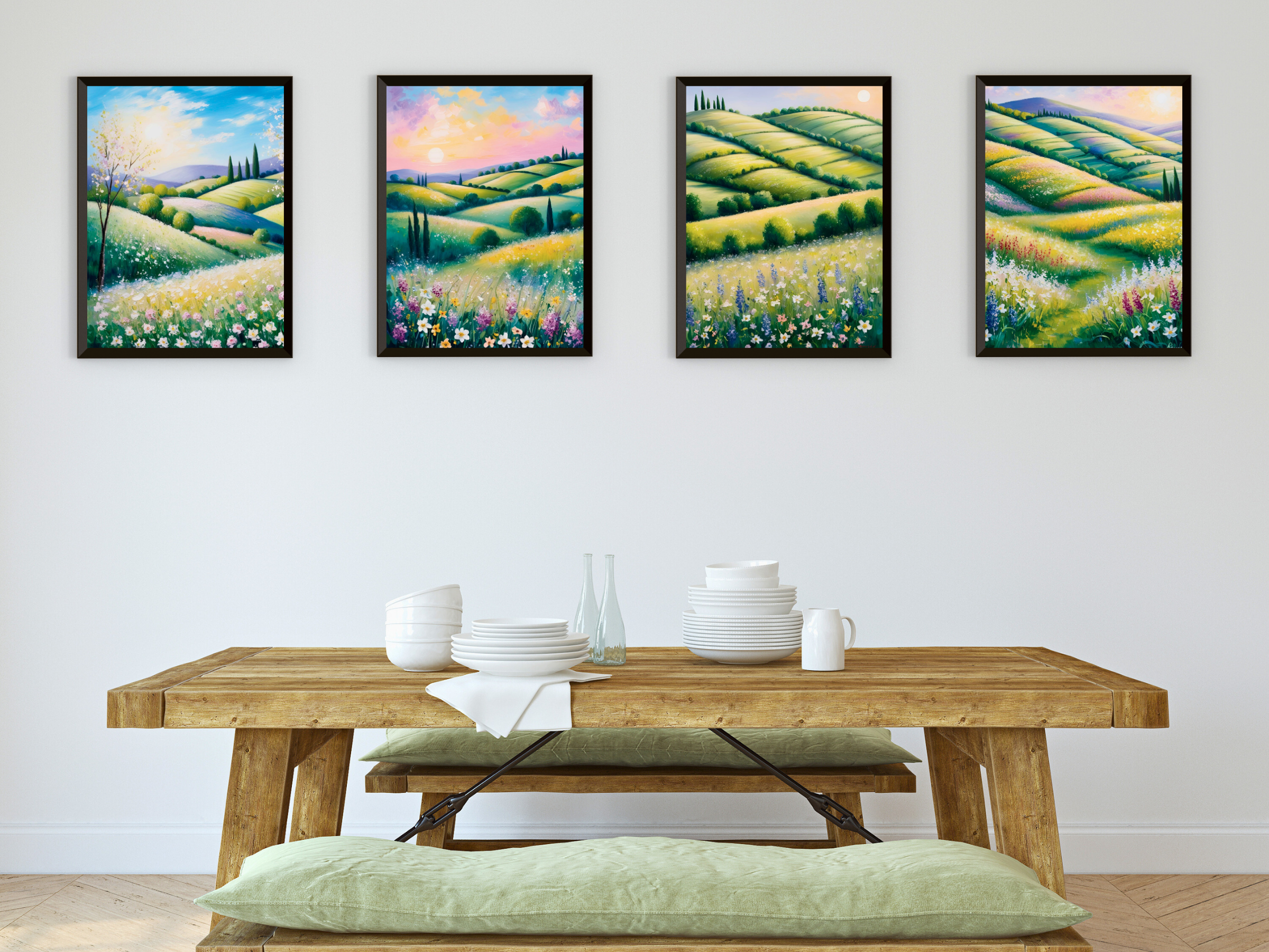 Italienische Frühlingslandschaft - Expressionismus