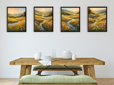 Flowing Brook & Flower Meadow - Romanticism