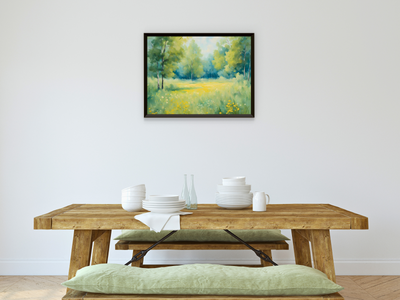 Wiesenlandschaft im Sommerlicht - Impressionismus