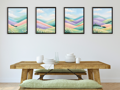 Autumn Forest by the Lake - Abstract Painting
