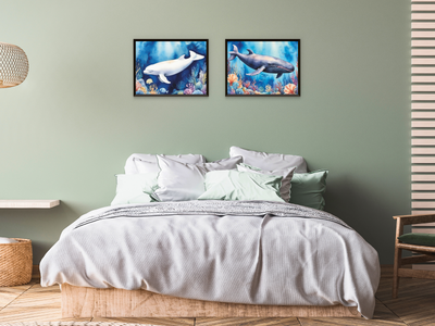 Marine Animals - Mammals - Watercolor
