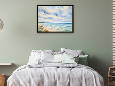 Blick aufs Meer - Aquarell