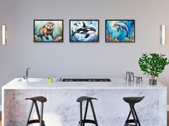 Marine Animals - Mammals - Watercolor