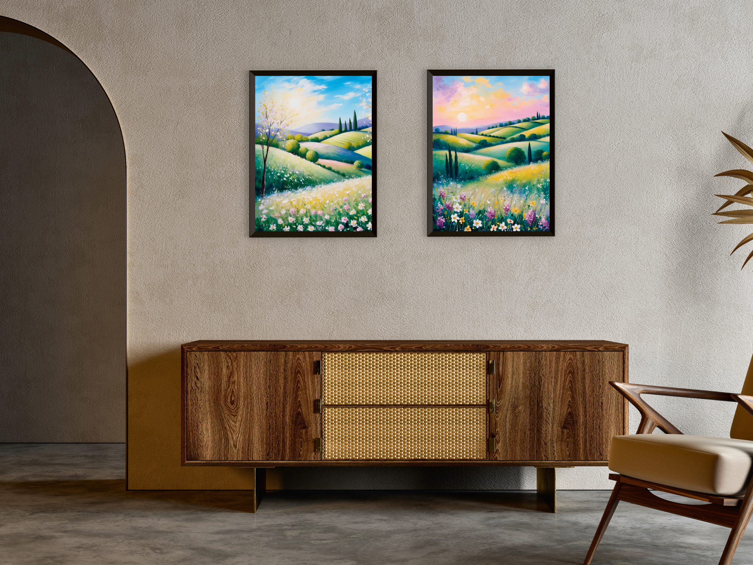 Italienische Frühlingslandschaft - Expressionismus