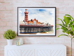English Seaside Resorts in the 1920s - Watercolor
