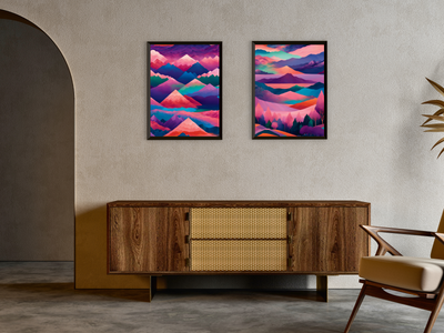Color Flickering Horizons - Abstract Painting