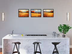 Goldene Felder im Herbst - Expressionismus