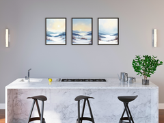 weisse Winterlandschaft - Aquarell