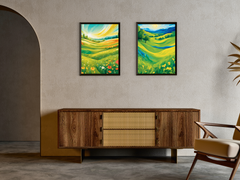 Meadow Landscape - Abstract Painting
