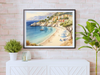 Italian Seaside Resorts in the 1920s - Watercolor