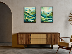 Harmony of the Mountains - Abstract Painting
