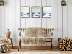 weisse Winterlandschaft - Aquarell