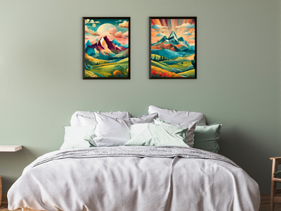 Meadows and Peaks in a Dream State - Surrealism