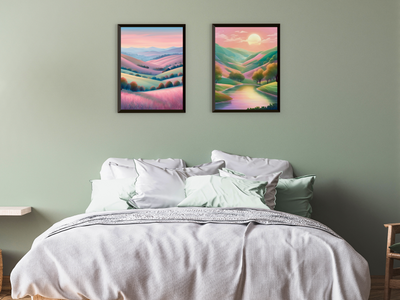 Surreal Harmonious Hilly Landscape - Surrealism