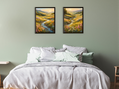 Flowing Brook & Flower Meadow - Romanticism